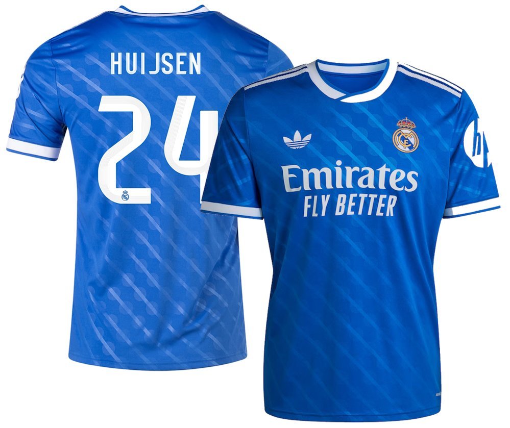 HUIJSEN #24 Real Madrid Men 3rd Third Shirt Jersey 25-26 Soccer Football 2025-2026