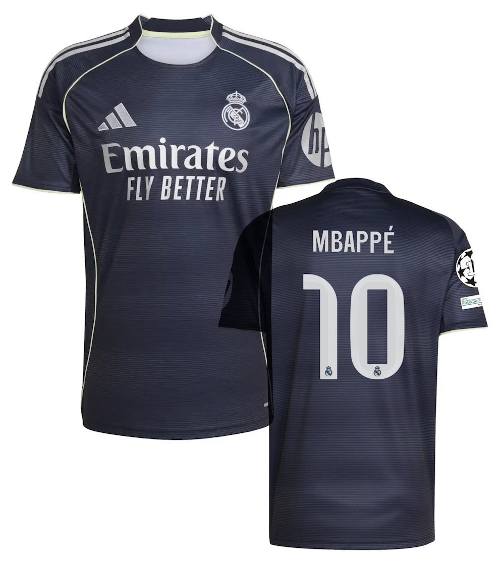 MBAPPE #10 Real Madrid Men Away Shirt Jersey 25-26 Soccer Football 2025-2026
