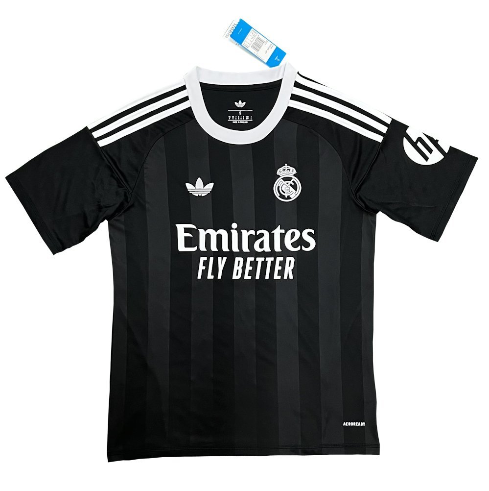Real Madrid Men Black Goalkeeper Shirt Jersey 25-26 Soccer Football 2025-2026