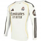 Real Madrid Men Home Shirt Long Sleeve Jersey 25-26 Soccer Football 2025-2026