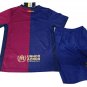 Kids Barcelona Home Shirt Jersey Kit 24-25 Youth Soccer Football 2024-2025