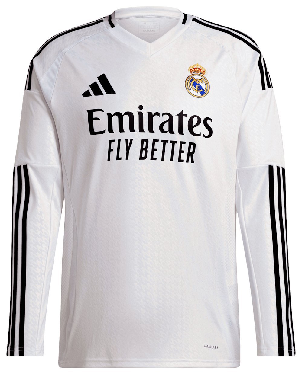 Real Madrid Men Home Shirt Long Sleeve Jersey 24-25 Soccer Football 2024-2025