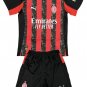 Kids GIMENEZ #7 AC Milan Home Shirt Jersey Kit 25-26 Youth Soccer Football 2025-2026