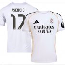 ASENCIO #17 Real Madrid Men Home Shirt Jersey 25/26 Soccer Football 2025/2026
