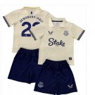 Kids DEWSBURY-HALL #22 Everton Away Shirt Jersey Kit 25-26 Youth Soccer Football 2025-2026