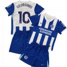 Kids GEORGINIO #10 Brighton & Hove Home Shirt Jersey Kit 25-26 Youth Soccer Football 2025-2026