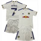 Kids JAMES #7 Leeds United Home Shirt Jersey Kit 25-26 Youth Soccer Football 2025-2026
