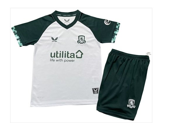 Kids Middlesbrough 3rd Third Shirt Jersey Kit 25-26 Youth Soccer Football 2025-2026