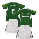 Kids SCHÄR #5 Newcastle United Away Shirt Jersey Kit 25-26 Youth Soccer Football 2025-2026