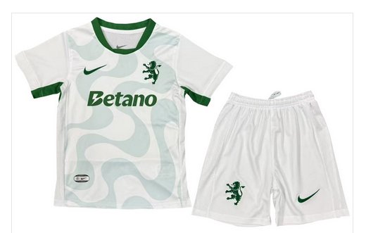 Kids Sporting CP Lisbon 4th Fourth Shirt Jersey Kit 25-26 Youth Soccer Football 2025-2026