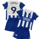 Kids TZIMAS #9 Brighton & Hove Home Shirt Jersey Kit 25-26 Youth Soccer Football 2025-2026