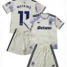 Kids WATKINS #11 Aston Villa 3rd Third Shirt Jersey Kit 25-26 Youth Soccer Football 2025-2026