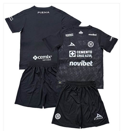 Kids Cruz Azul 3rd Third Shirt Jersey Kit 25-26 Youth Soccer Football 2025-2026