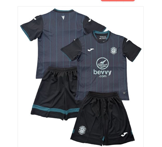 Kids Hibernian 3rd Third Shirt Jersey Kit 25-26 Youth Soccer Football 2025-2026