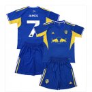 Kids JAMES #7 Leeds United Away Shirt Jersey Kit 25-26 Youth Soccer Football 2025-2026