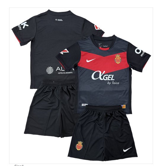 Kids Real Mallorca 3rd Third Shirt Jersey Kit 25-26 Youth Soccer Football 2025-2026