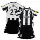 Kids WOLTEMADE #27 Newcastle United Home Shirt Jersey Kit 25-26 Youth Soccer Football 2025-2026