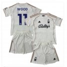 Kids WOOD #11 Nottingham Forest Away Shirt Jersey Kit 25-26 Youth Soccer Football 2025-2026