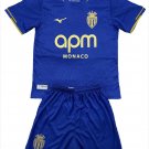 Kids AS Monaco Away Shirt Jersey Kit 25/26 Youth Soccer Football 2025/2026