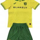 Kids Norwich City Home Shirt Jersey Kit 25/26 Youth Soccer Football 2025/2026