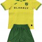 Kids Norwich City Home Shirt Jersey Kit 25/26 Youth Soccer Football 2025/2026