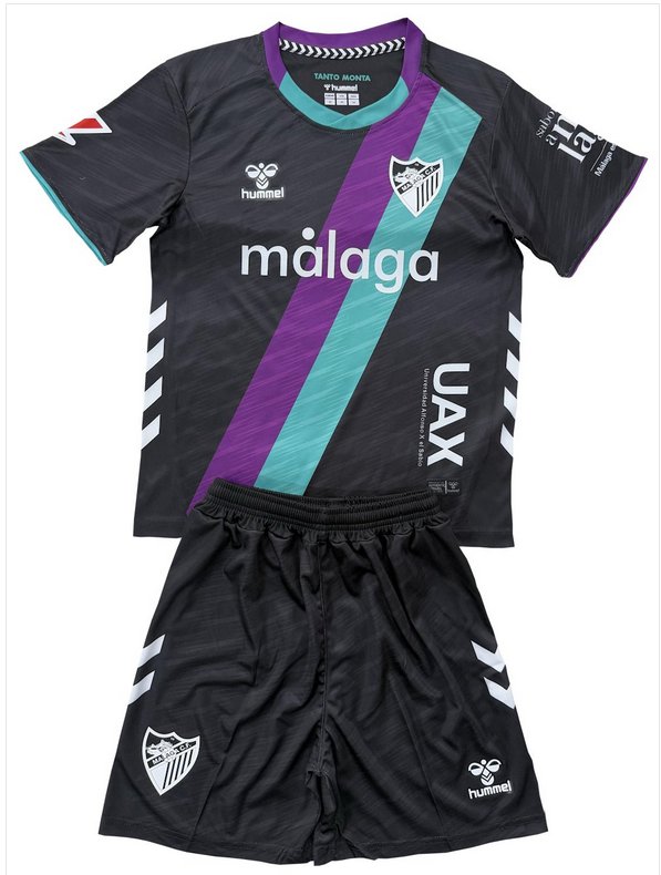 Kids Malaga CF Away Shirt Jersey Kit 25/26 Youth Soccer Football 2025/2026