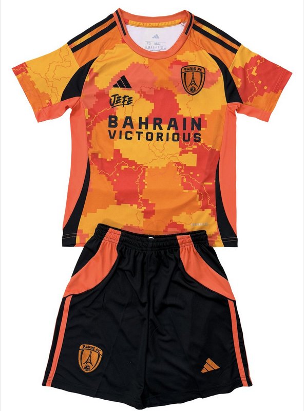 Kids Paris FC 3rd Third Shirt Jersey Kit 25/26 Youth Soccer Football 2025/2026