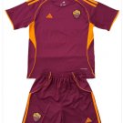 Kids AS Roma Home Shirt Jersey Kit 25-26 Youth Soccer Football 2025-2026