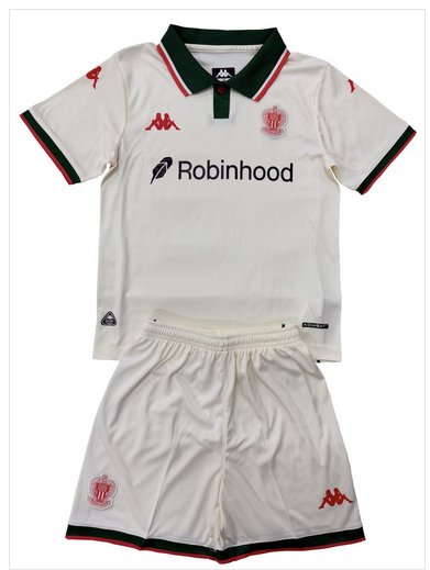 Kids OGC Nice Away Shirt Jersey Kit 25/26 Youth Soccer Football 2025/2026