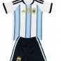 Kids E. FERNÃNDEZ #24 Argentina Home World Cup Jersey Kit 26-27 Youth Soccer Football 2026-2027