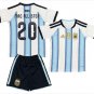 Kids MAC ALLISTER #20 Argentina Home World Cup Jersey Kit 26-27 Youth Soccer Football 2026-2027