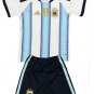 Kids MESSI #10 Argentina Home World Cup Shirt Jersey Kit 26-27 Youth Soccer Football 2026-2027