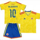 Kids VALDERRAMA #10 Colombia Home World Cup Shirt Jersey Kit 26-27 Youth Soccer Football 2026-2027