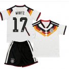 Kids WIRTZ #17 Germany Home World Cup Shirt Jersey Kit 26-27 Youth Soccer Football 2026-2027