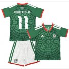 Kids CARLOS V. #11 Mexico Home World Cup Shirt Jersey Kit 26-27 Youth Soccer Football 2026-2027