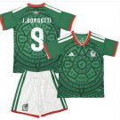 Kids J.BORGETTI #9 Mexico Home World Cup Shirt Jersey Kit 26-27 Youth Soccer Football 2026-2027