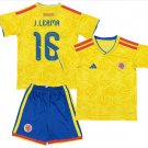 Kids J.LERMA #16 Colombia Home World Cup Shirt Jersey Kit 26-27 Youth Soccer Football 2026-2027