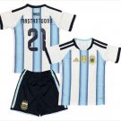 Kids MASTANTUONO #21 Argentina Home World Cup Jersey Kit 26-27 Youth Soccer Football 2026-2027