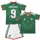 Kids SANCHEZ #9 Mexico Home World Cup Shirt Jersey Kit 26-27 Youth Soccer Football 2026-2027