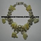 Handmade .950 Silver Bracelet with Nacar