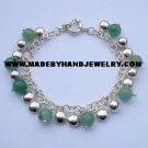 .950 Silver Bracelet with Jade *EMAIL SIZE FOR AVAILABILITY AND PRICE*