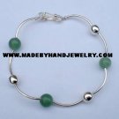 .950 Silver Bracelet with Jade *EMAIL SIZE FOR AVAILABILITY AND PRICE*