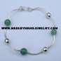 .950 Silver Bracelet with Jade *EMAIL SIZE FOR AVAILABILITY AND PRICE*