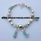 .950 Silver Bracelet with Light Blue Agate *EMAIL SIZE FOR AVAILABILITY AND PRICE*