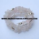 .950 Silver Bracelet with Pink Quartz *EMAIL SIZE FOR AVAILABILITY AND PRICE*