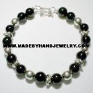.950 Silver Bracelet with Black Onyx *EMAIL SIZE FOR AVAILABILITY AND PRICE*