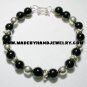 .950 Silver Bracelet with Black Onyx *EMAIL SIZE FOR AVAILABILITY AND PRICE*