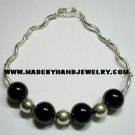 .950 Silver Bracelet with Black Onyx *EMAIL SIZE FOR AVAILABILITY AND PRICE*