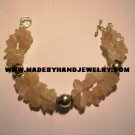 Handmade .950 Silver Bracelet with Pink Quartz