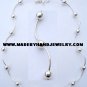 .950 Silver Necklace with No. 6 Spheres *EMAIL SIZE FOR AVAILABILITY AND PRICE*